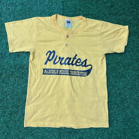 Vintage Pirates McLaughlin Medical Prescription Tee - Picture 1 of 4